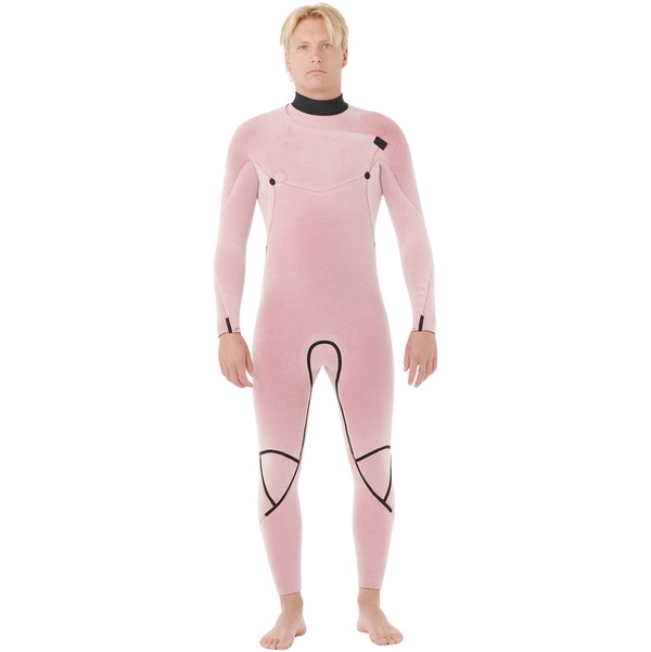 2026 Rip Curl Mens Flashbomb Fusion 4/3mm Chest Zip Wetsuit 176MFS - Black